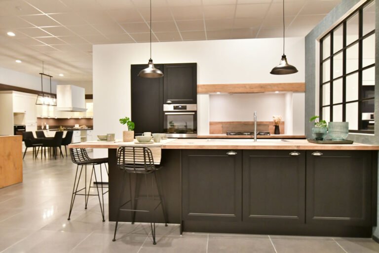 halfopen landelijke keuken