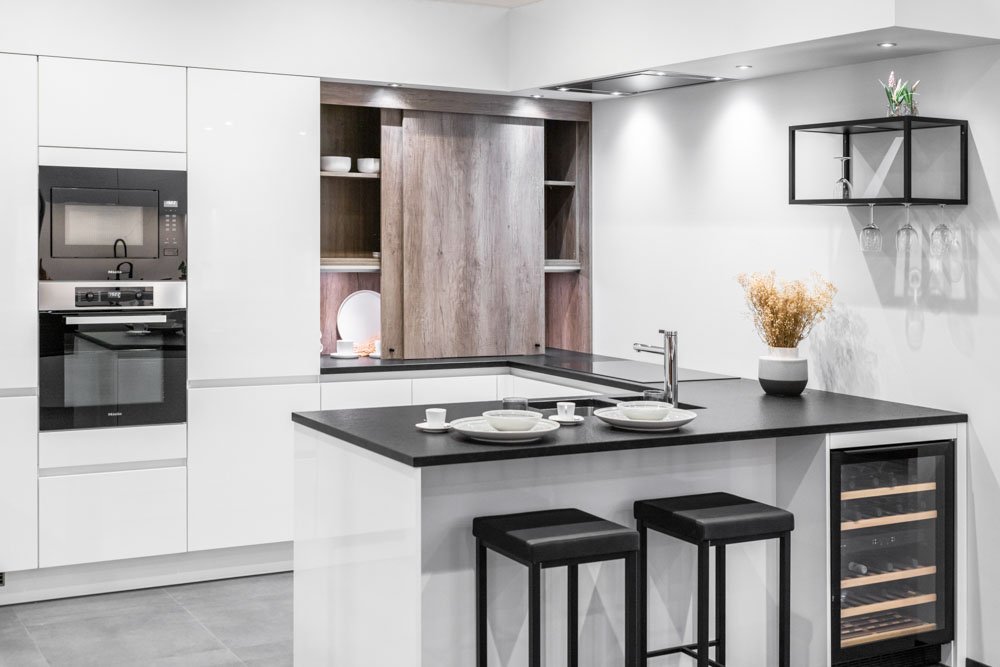 Witte design keuken