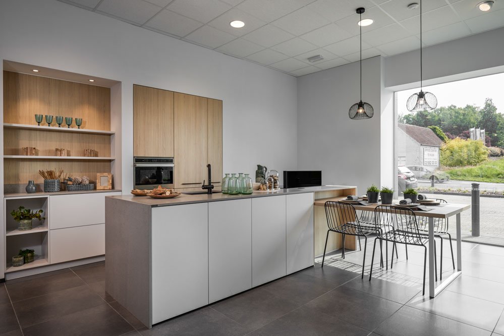 moderne keuken met hout