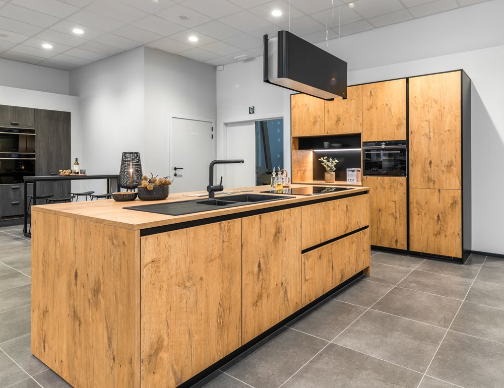 houten greeploze keuken