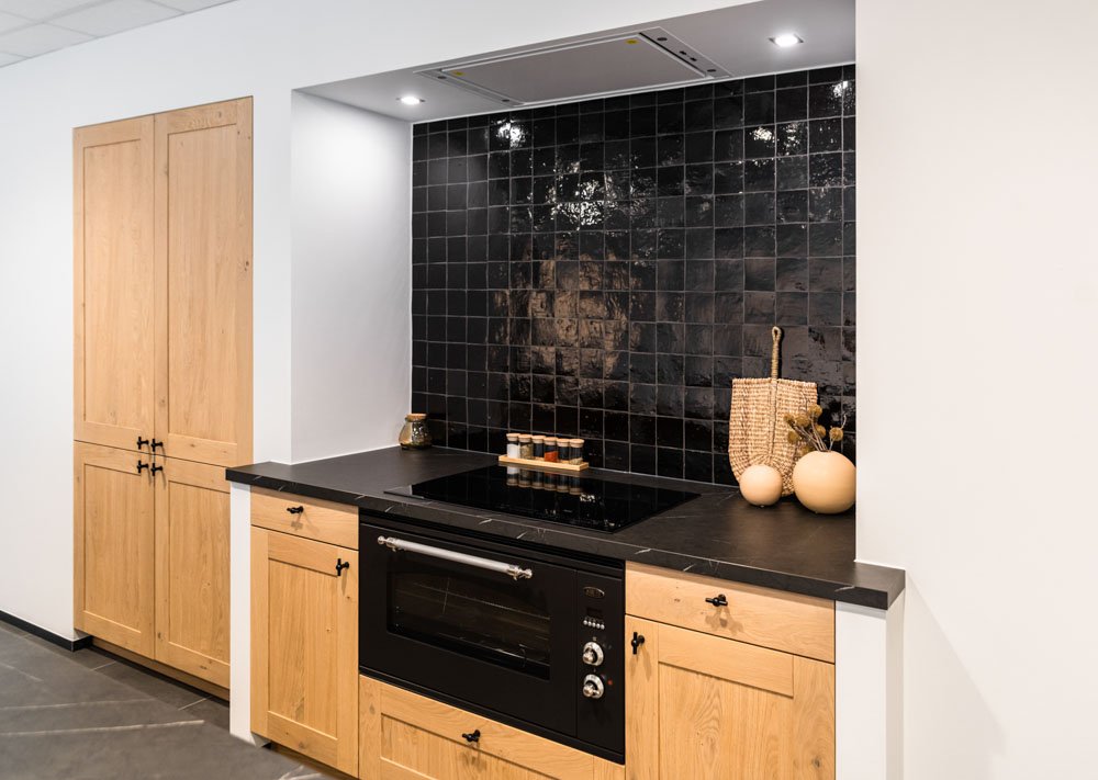 Landelijke keuken met hout accenten
