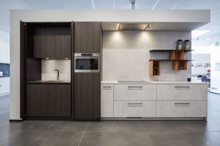 contrasterende open keuken