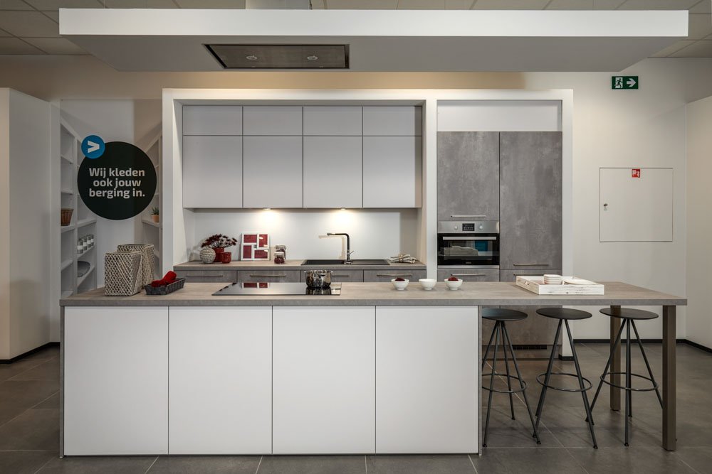keuken met beton feel